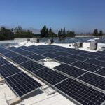 solar panel installed on rooftop
